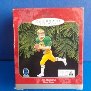 1998 Hallmark Joe Montana Weihnachten Andenken Ornament - Notre Dame Football - Bild 1 von 9