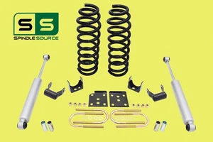 2" / 5" Drop Kit Coil Springs Shackles + Shocks FOR 04 - 08 Ford F-150 V8 - Picture 1 of 1
