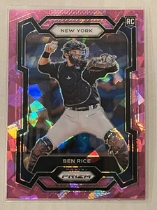 2024 Panini Prizm Baseball Ben Rice Pink Cracked Ice #272 RC - Picture 1 of 6