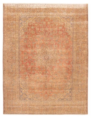 Traditional Vintage Hand-Knotted Area Rug 9'9" x 12'11" Oriental Wool Carpet - Image 1 of 4