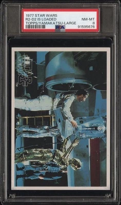 1977 Star Wars Topps Yamakatsu Large Card R2-D2 Is Loaded PSA 8 NM-MT - Image 1 of 2