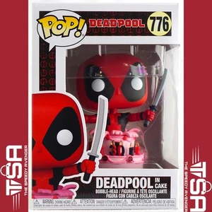 Funko POP! Marvel: Deadpool 30th Deadpool in Cake #776 2021 con protector - Imagen 1 de 9