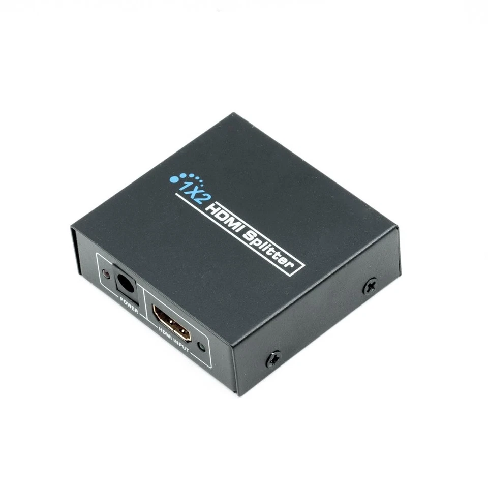 1x2 HDMI Splitter 1to2 ver1.4 HDMI Audio Video Supporto 3D 1080P HD HDTV Spina U - Immagine 1 di 4
