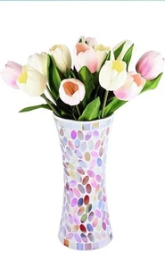 Mosaic Glass Mother’s Day Easter Vase - Picture 1 of 4