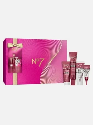 No7 Restore & Renew Regime 4-Piece Gift Set Christmas Present For Women 2025 NEW
