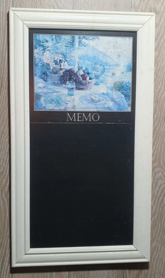 Blackboard Chalk Kitchen Restaurant Memo Menu Board Wooden   Used Vintage Read - Image 1 of 4