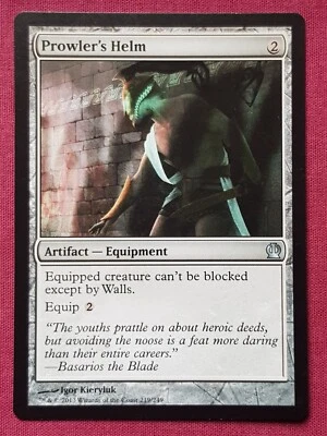 Magic The Gathering THEROS PROWLER'S HELM artifact card MTG - Image 1 of 2