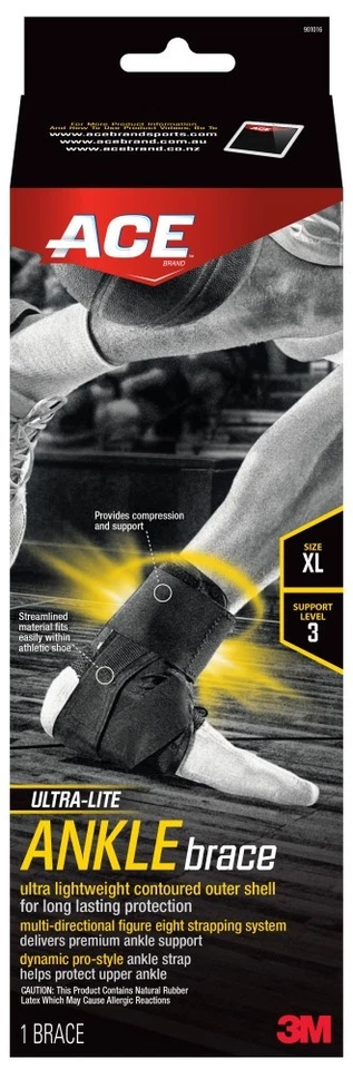 ACE Ultra-Lite ANKLE Brace, Highest Support Level,Designed for Comfort, sz LARGE - Image 1 of 1