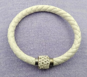Bracelet~~Rope Style~~Braided w/ Magnetic Closure~~Rhinestones - Picture 1 of 2
