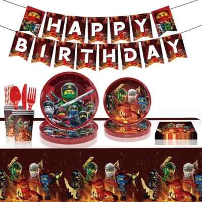Ninja Party Tableware Party Supplies Kids Children Birthday Decoration - image 1 of 4