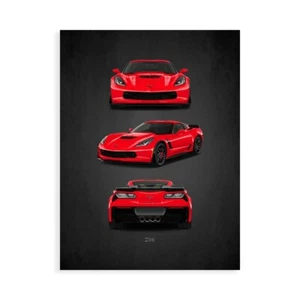 Impresión En Lienzo En Papel Póster O Cuadro Rogan Mark Chevrolet-Corvette-Z06 - Imagen 1 de 2