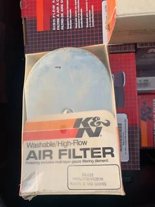 K&N RK-333 Intake WASHABLE Harley Davidson Street Bike air filter CHROME - Picture 1 of 1