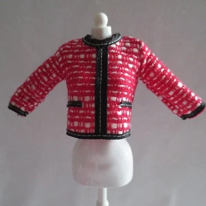 NUEVA Barbie President Vicepresidencial Muñeca Roja Negra Blanca Chaqueta Prenda para el torso Ropa - Imagen 1 de 2