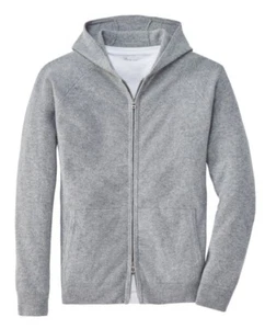 NWT Peter Millar Artisan Crafted Cashmere Flex Hoodie Sweater in Gray M $748. - Picture 1 of 7