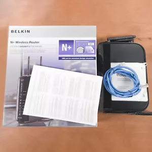 Belkin F5D8235-4 V2 300 Mbps 4-Port Gigabit Wireless N+ Router (NO POWER CORD) - Picture 1 of 16