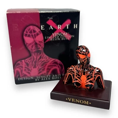 Busto de resina Marvel Earth Spiderman May Parker Eddy Brock VENOM por Alex Ross - Imagem 1 de 4