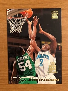 1993/4 Stadium 1994 NBA Finals Larry Johnson Charlotte Hornets UNLV - Foto 1 di 1