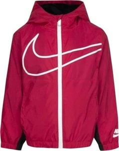 Nike Girls Velboa Windbreaker Kids Jacket Rush Pink Size 4 NEW - Picture 1 of 2