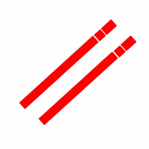 2x Bonnet Stripes  Red Hood Decal Vinyl Cover Sticker For MINI Cooper R50 R53 - Picture 1 of 5
