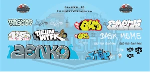 Railroad Graffiti HO Scale Decal Set - Picture 1 of 1