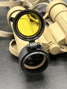 Pair M24 Binocular Objective Lens Flip Up Cover - Yellow - Picture 1 of 10