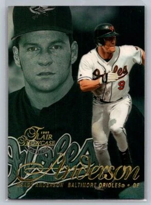 💎1997 Flair Showcase Baseball #9 Brady Anderson - Baltimore Orioles💎 - Image 1 of 2