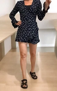 ZARA  Overall Jumpsuit  Traumteil Gr.M Pünktchen Volant - Bild 1 von 10