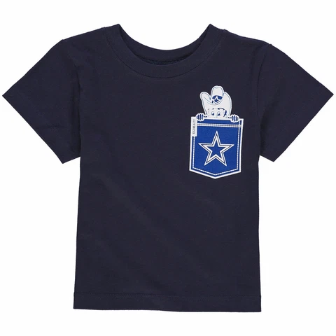 Dallas Cowboys NFL Toddler Boys Short Sleeve Logo Pocket Tee Shirt Size 4T - NWT Cover