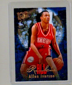 1996-97 Fleer Ultra All Rookie RC Allen Iverson #7 Philadelphia 76ers - Bild 1 von 2