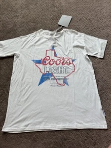 The Laundry Room Men’s Coors Light White T-Shirt Size Large - Picture 1 of 5