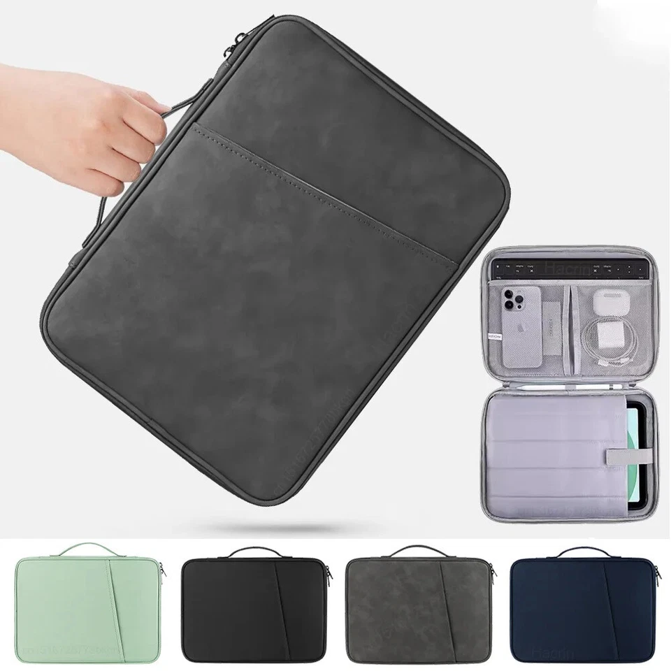 10-13 inch Tablet Carrying Storage Bag For iPad Air Pro 11" 13" 2024 Sleeve Case - Image 1 of 4