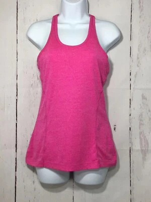 Mpg Fitness Top  Womens Tank Bra Top Pink Heather Racer Back Size M - Image 1 of 4
