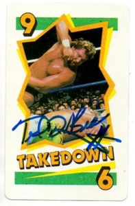 Ted DiBiase Signed WWF 1990 Playing Card WWF HOF Wrestler Wrestling 9 - Picture 1 of 5