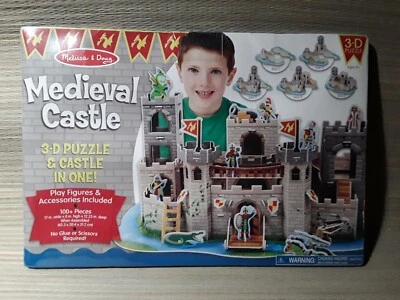 Melissa & Doug Medieval Castle 3D Puzzle & Castle In One (Ages 6+) New/Sealed! - Image 1 of 4