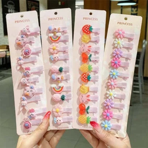 30pcs Set Baby Hair Clips Cartoon Bows Flower Girls Hairpins - Picture 1 of 8