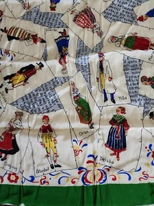 Foulard vintage tenues nationales hollandaises peuple Pays-Bas Hollande ??? Foulard histoire - Photo 1/12