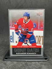 2021-22 Upper Deck Alexander Romanov Debut Dates Rookie RC #DD-18 Canadiens