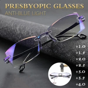Sapphire High Hardness Anti-blue Far And Near Dual-use Reading Glass - Picture 1 of 12
