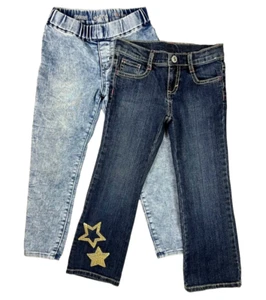 Bundle of 2 Pair Jeans Gymboree Girls Size 5 Straight Leg & Skinny Jegging - Picture 1 of 13
