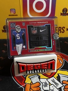 2022 Panini Encased FOTL Kayvon Thibodeaux Laundry Tag RC Rookie Swatch SSP /9