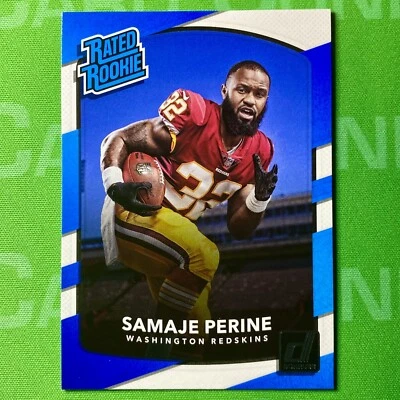Samaje Perine Rookie 2017 Panini Donruss #306 Rated Rookie Bengals RB RC - Image 1 of 3