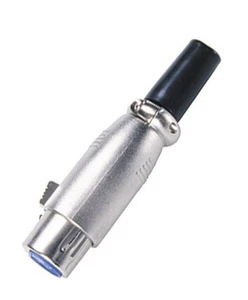 1 PIEZA - CONECTOR DE MICRÓFONO HEMBRA - CANON XLR 3 PINES # 12-1113 - Imagen 1 de 2