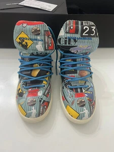 Dolce Gabbana Sneakers alte Holiday in pelle multicolore stampa Sicilia ,Palermo - Foto 1 di 13