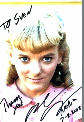 Alison Arngrim - Pre-cert Original Signature On Fotoprint Card 10x15 Nr.6118c Cover