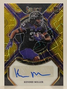 2023 Panini Select Draft Picks Kendre Miller Autograph RC Gold Lazer #/75 - Picture 1 of 2