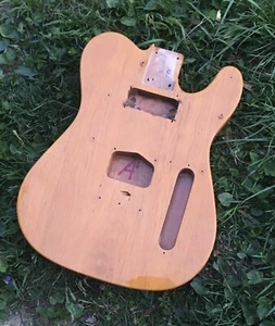 Fender Affinity Squier Butterscotch Blonde Tele Guitar Body Aged Relic 4.5 Lb - Picture 1 of 17