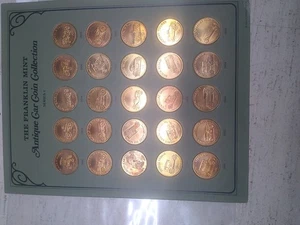 Sunoco Advertising Antique Car Coin Series 1 Bronze & 2 Franklin Mint Collection - Picture 1 of 13