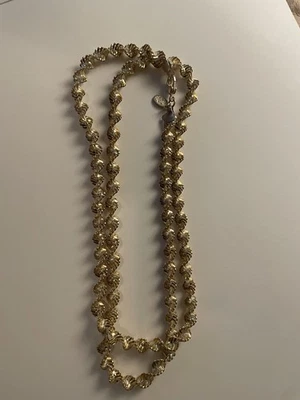 Collar Omega Brillante Corte Diamante Torcido Grueso Grande Premier Designs 30" Nuevo sin Etiquetas Foto 1 de 4