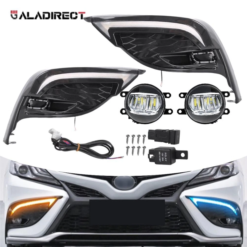 Kits de luces antiniebla LED DRL para Toyota Camry SE XSE 2021-2024 Foto 1 de 4