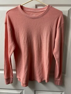 Time and Tru Thermo Top Damen Large Pfirsich Langarm Rund T-Shirt Lagenlook - Bild 1 von 8